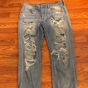 American Eagle Boyfriend Ripped Jeans
